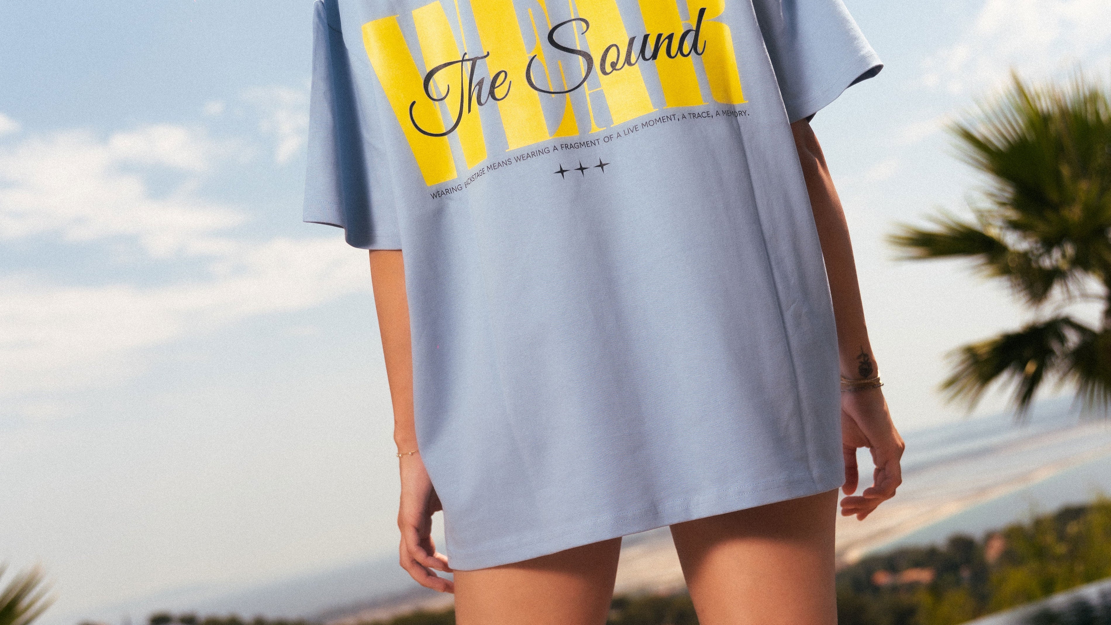 T-shirt streetwear premium Backstage Officiel, collection Wear The Sound
