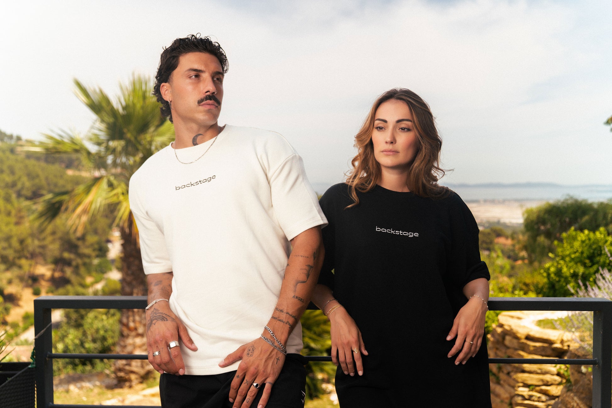Détail de la maille du t-shirt hybride Original Backstage 300 g/m2