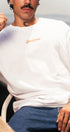 Détail de la sérigraphie du t-shirt Memories blanc Backstage
