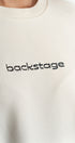T-shirt Original ivoire oversize Backstage en situation