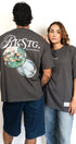 T-shirt oversize Memories gris Backstage porté de dos