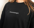 T-shirt Original noir oversize Backstage en situation