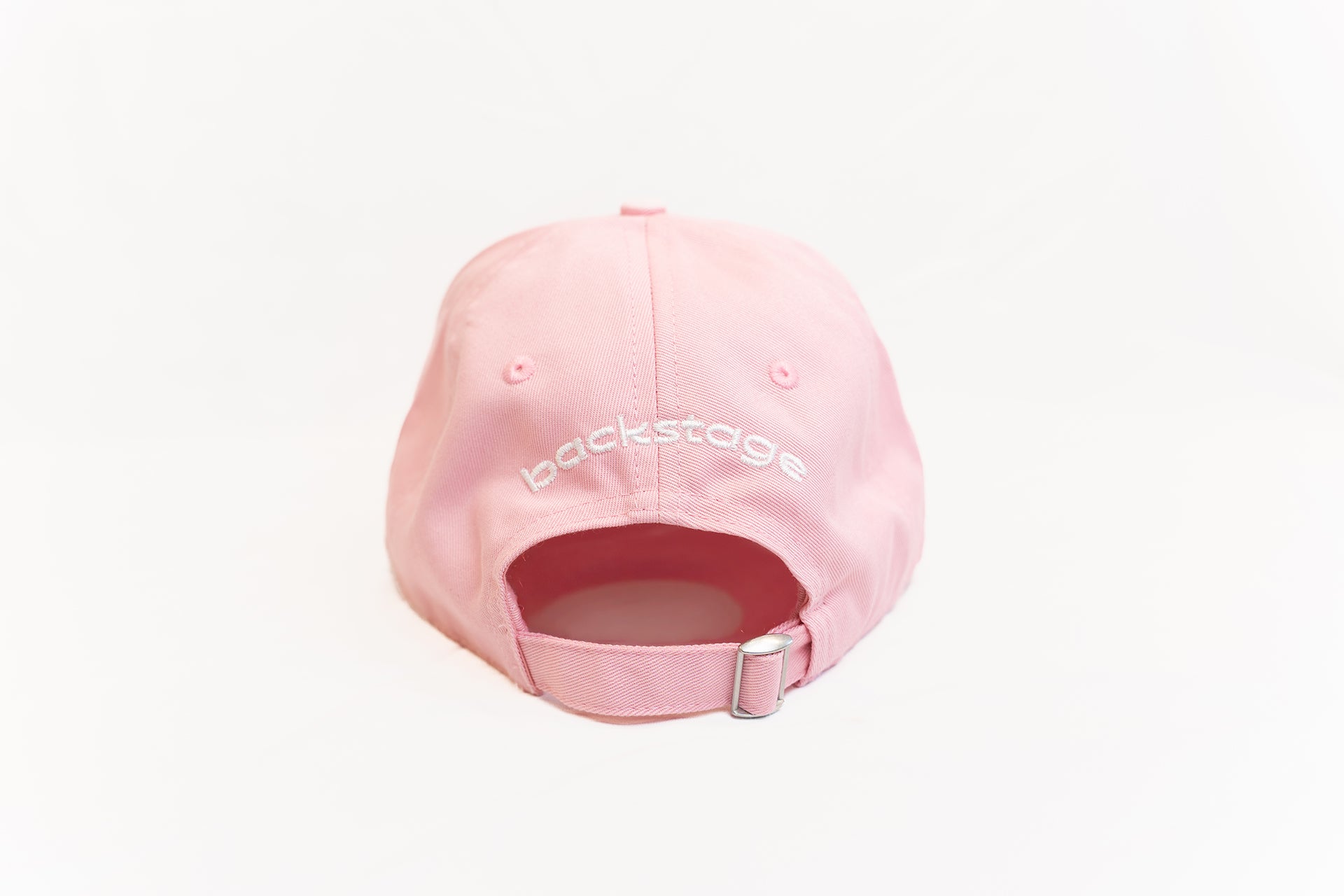 Casquette rose brodée