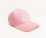 Casquette rose brodée