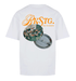 Dos du t-shirt oversize Memories blanc Backstage sur fond neutre