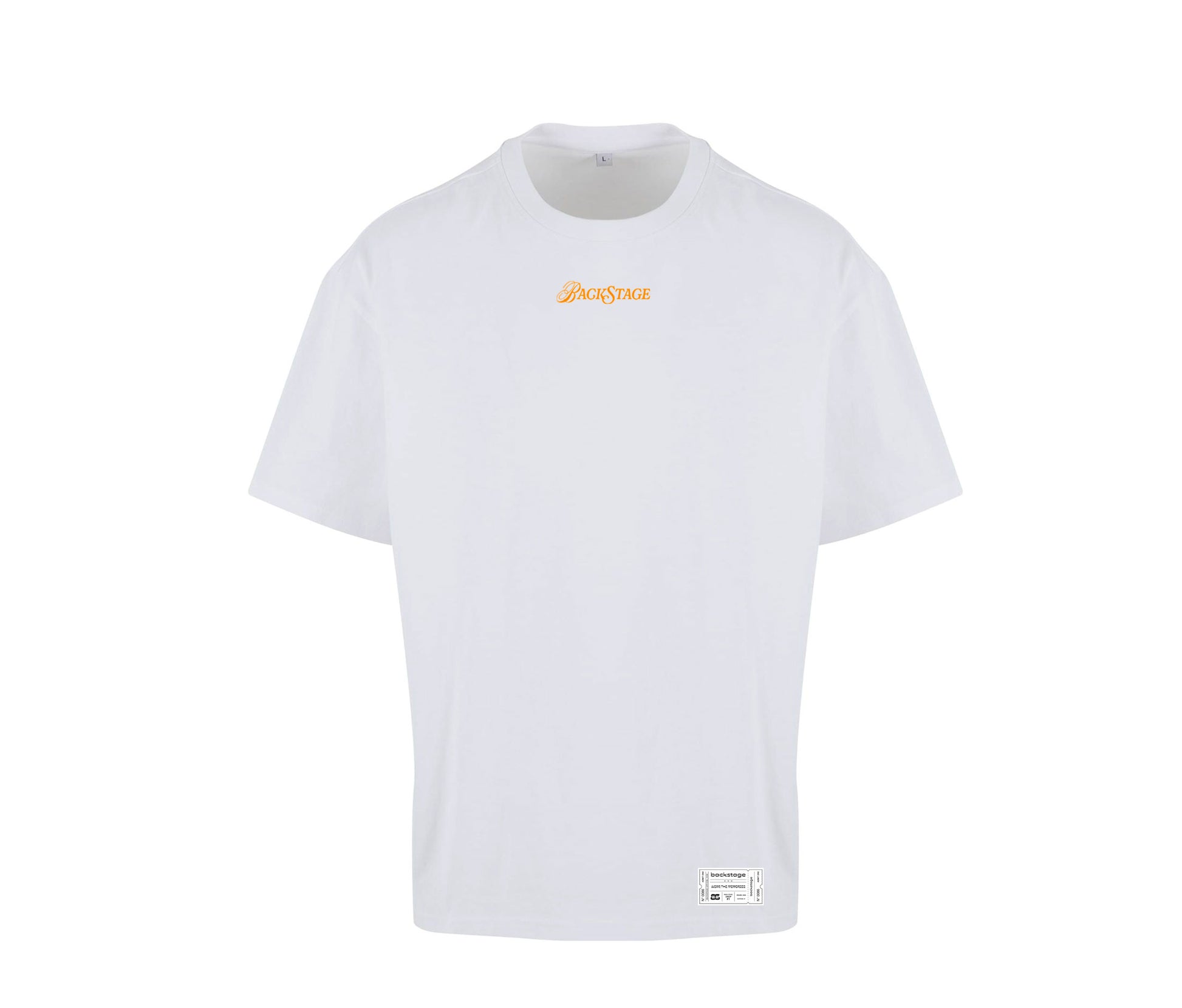 T-shirt Memories blanc à plat avec pins Backstage