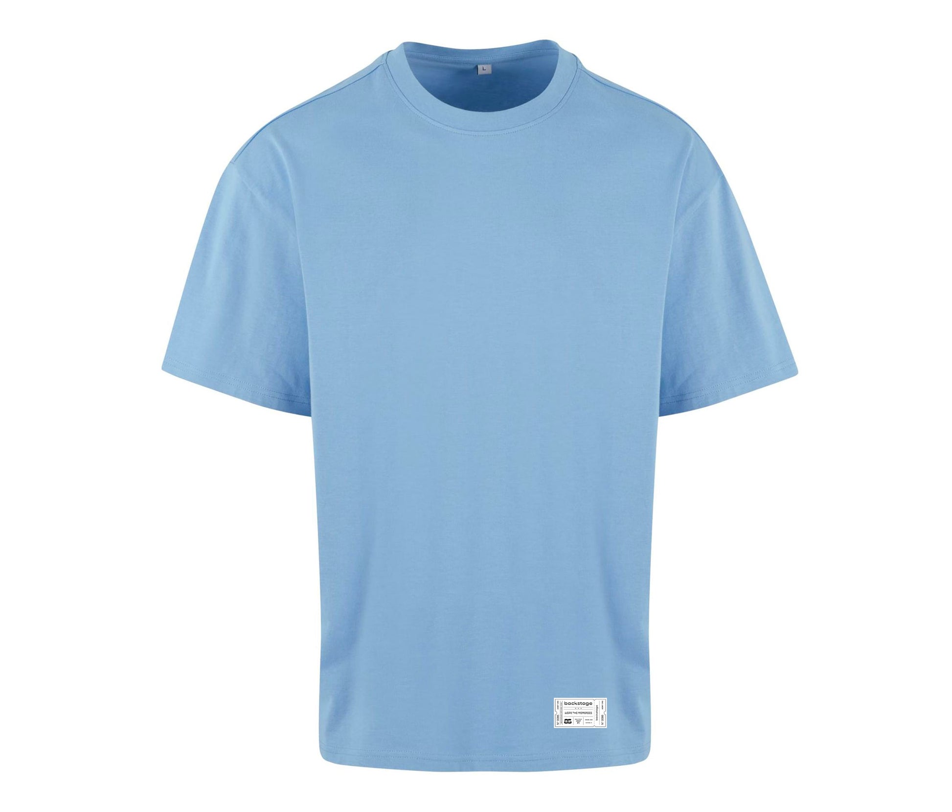 Devant du t-shirt Wear The Sound bleu en coton 240 g/m2