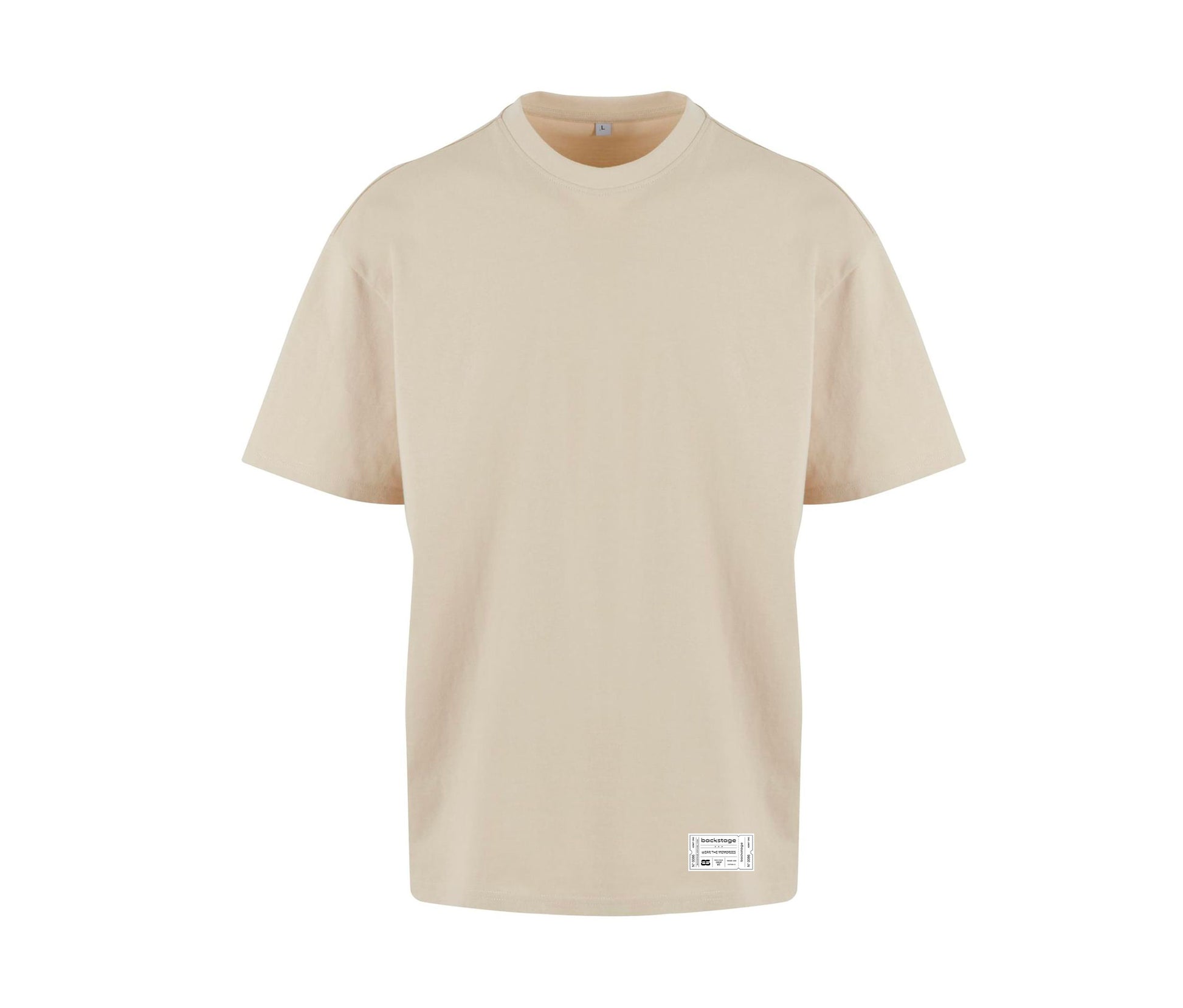 Devant du t-shirt Wear The Sound beige en coton 240 g/m2