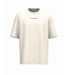 T-shirt hybride Original ivoire Backstage, vue de face sur fond neutre