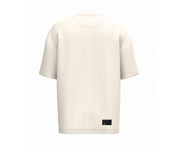 T-shirt hybride Original ivoire Backstage, vue de dos sur fond neutre