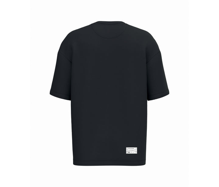 T-shirt hybride Original noir Backstage, vue de dos sur fond neutre