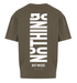 T-shirt Nothing kaki à plat sur fond neutre