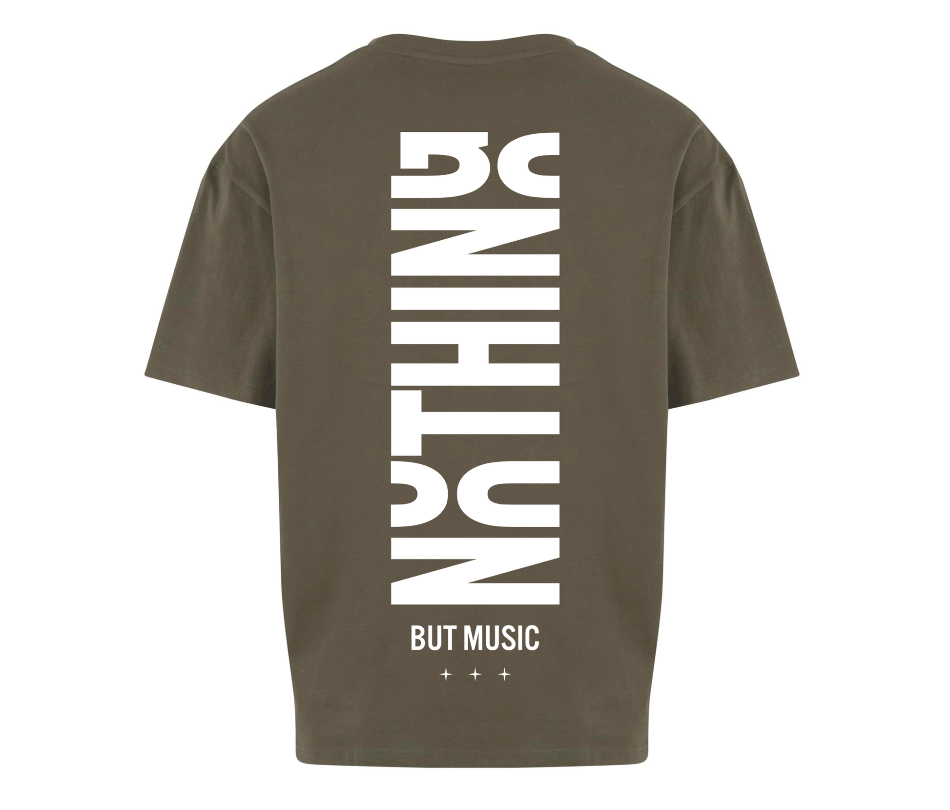 T-shirt Nothing kaki à plat sur fond neutre
