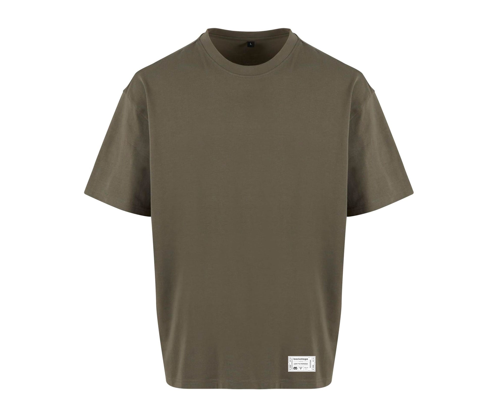 Devant du t-shirt Nothing kaki en coton 240 g/m2