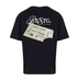 T-shirt Ticket noir à plat sur fond neutre