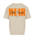 T-shirt Wear The Sound beige à plat sur fond neutre